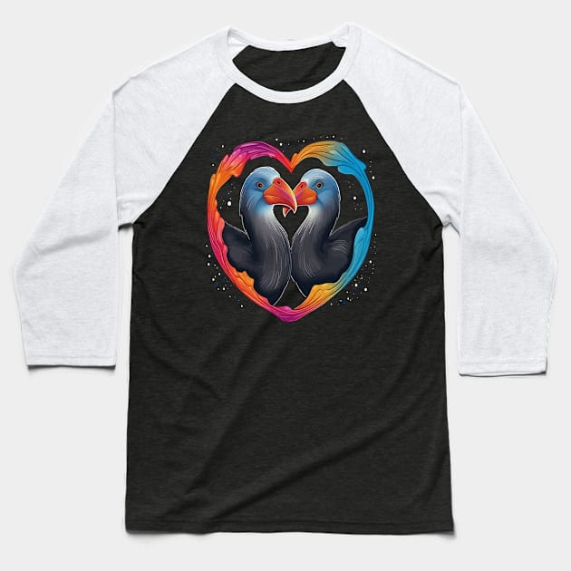 Albatross Valentine Day Baseball T-Shirt by JH Mart